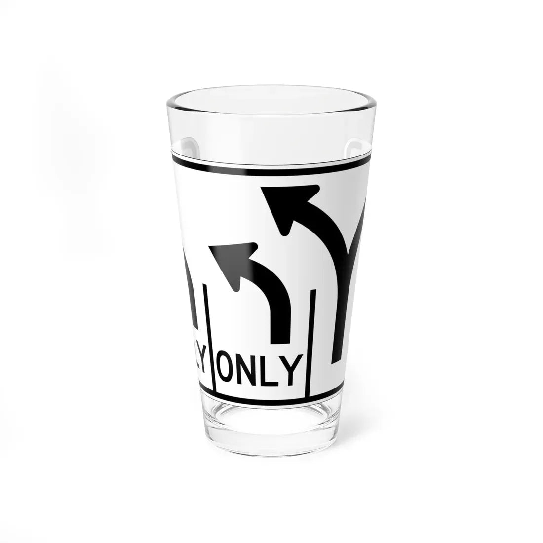 MUTCD-OH R3-H8cz (Ohio) (Road Sign) Pint Glass 16oz 16oz - Go Mug Yourself