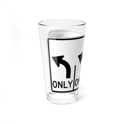 MUTCD-OH R3-H8cz (Ohio) (Road Sign) Pint Glass 16oz - Go Mug Yourself