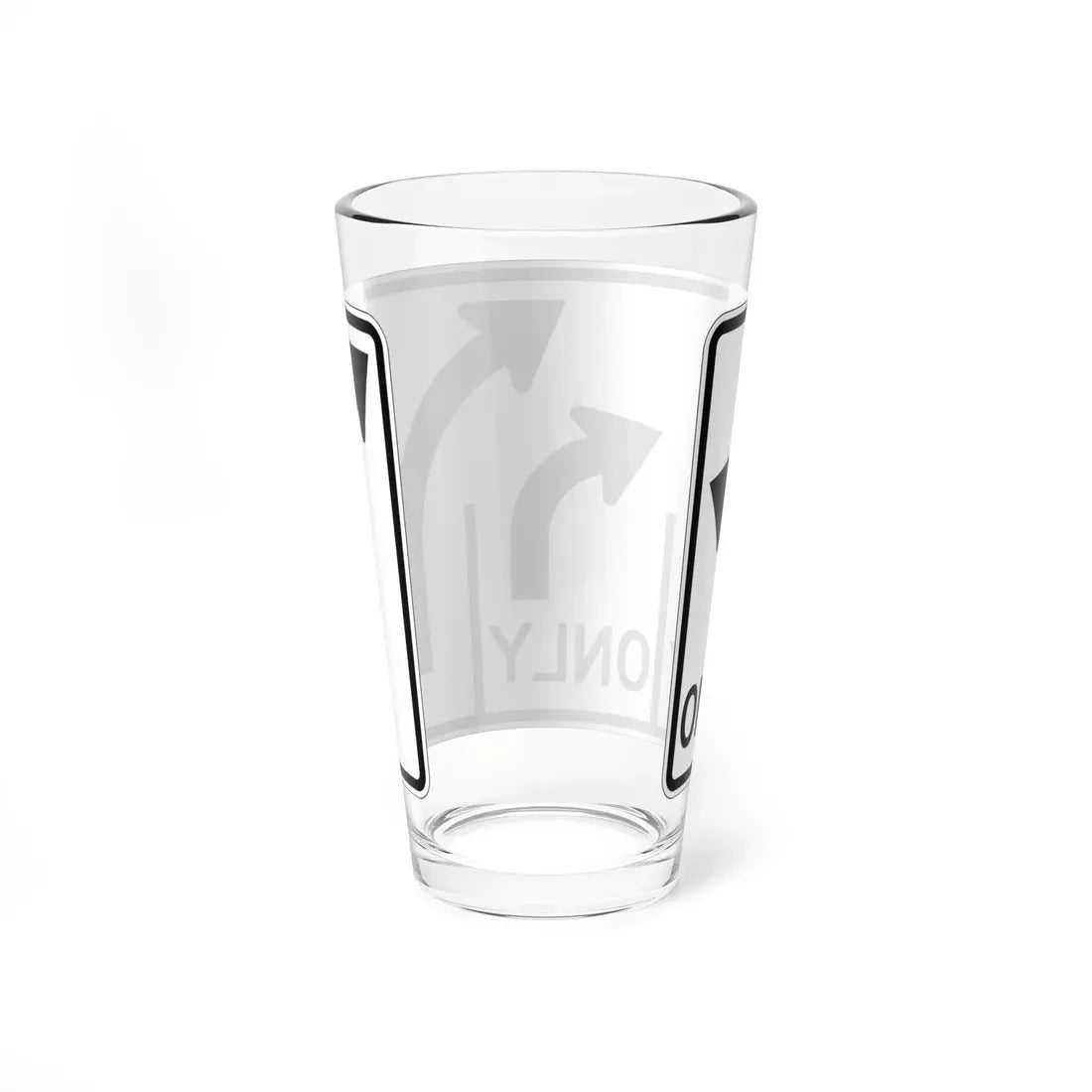 MUTCD-OH R3-H8cz (Ohio) (Road Sign) Pint Glass 16oz - Go Mug Yourself