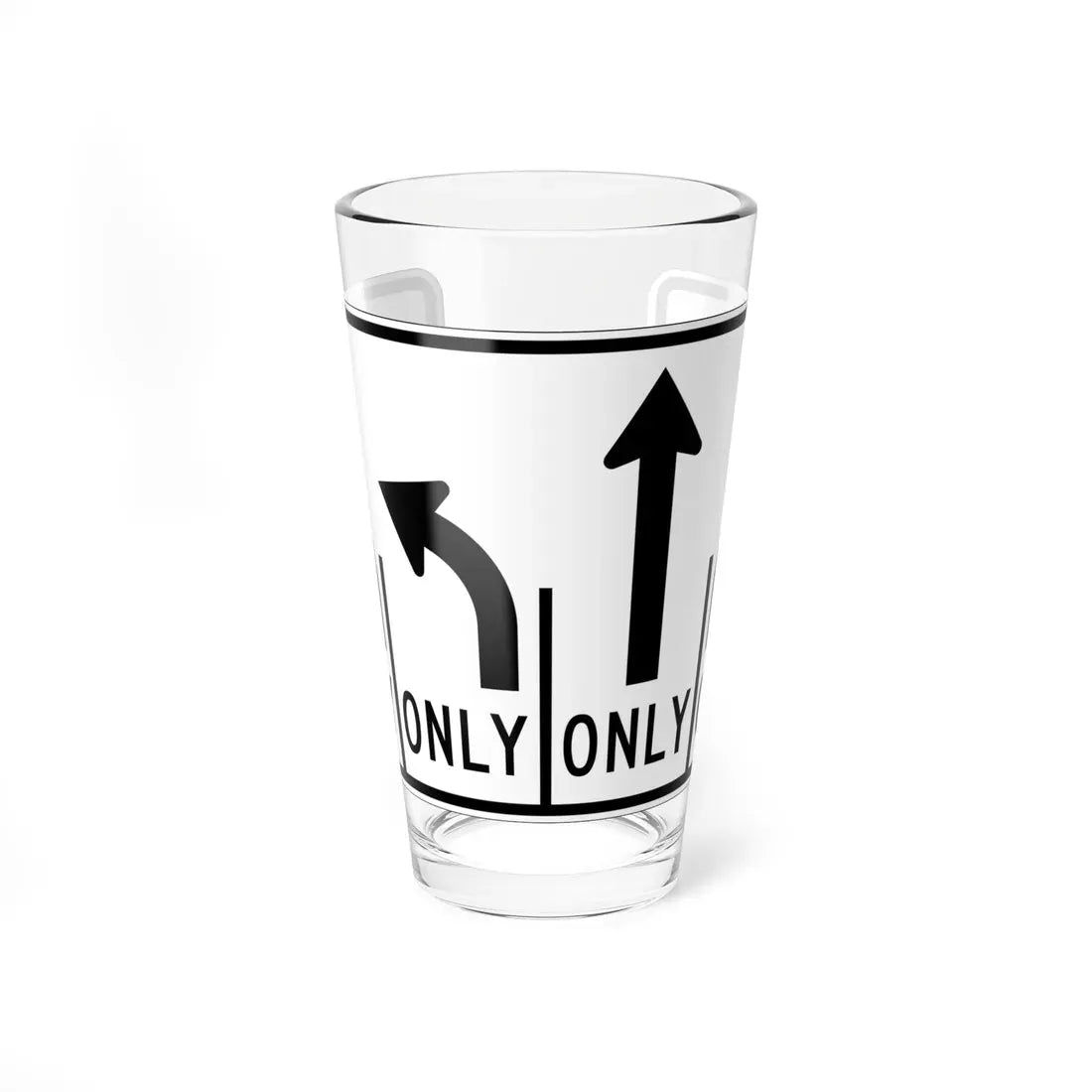 MUTCD-OH R3-H8db (Ohio) (Road Sign) Pint Glass 16oz 16oz - Go Mug Yourself