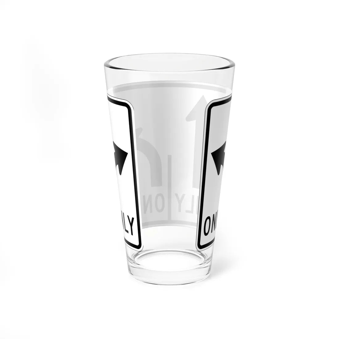 MUTCD-OH R3-H8dc (Ohio) (Road Sign) Pint Glss 16oz - Go Mug Yourself