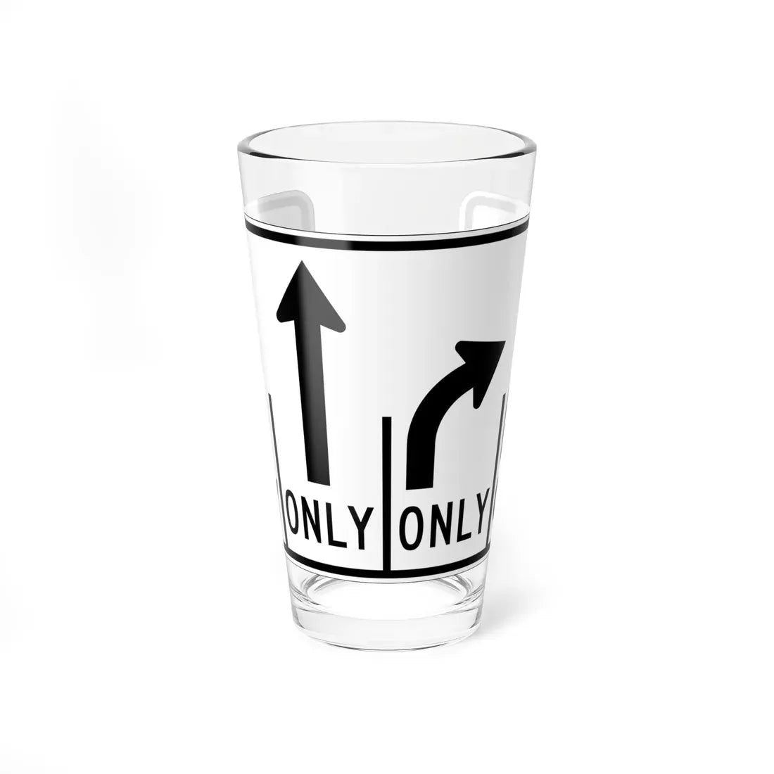 MUTCD-OH R3-H8de (Ohio) (Road Sign) Pint Glass 16oz 16oz - Go Mug Yourself