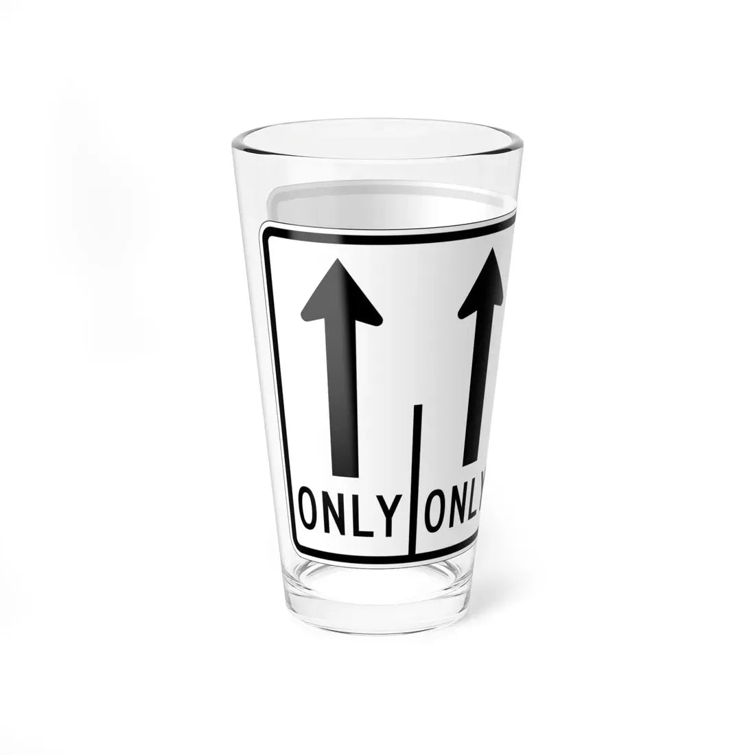MUTCD-OH R3-H8de (Ohio) (Road Sign) Pint Glass 16oz - Go Mug Yourself