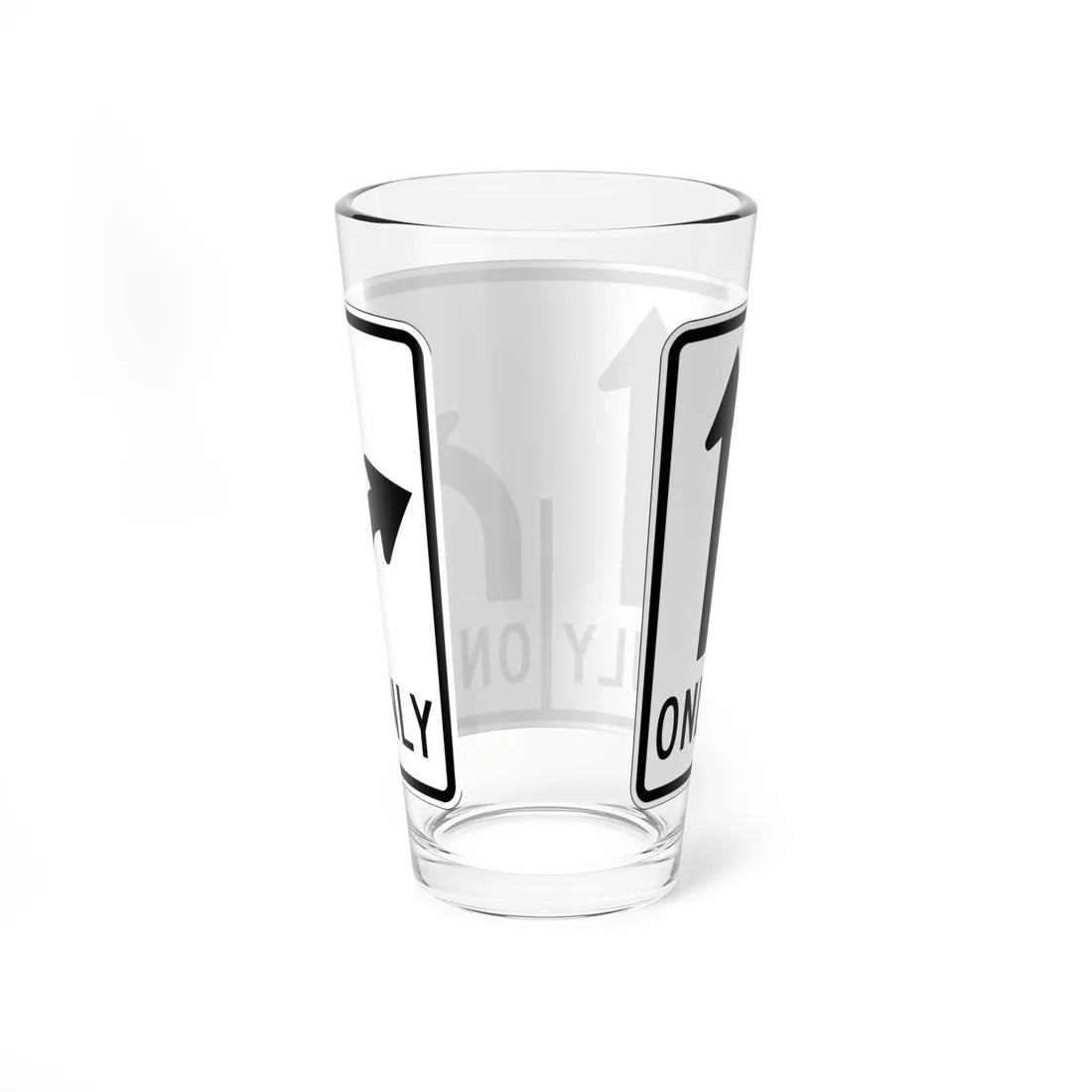 MUTCD-OH R3-H8de (Ohio) (Road Sign) Pint Glss 16oz - Go Mug Yourself