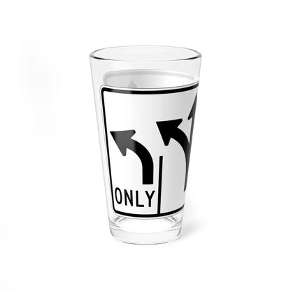 MUTCD-OH R3-H8dh (Ohio) (Road Sign) Pint Glass 16oz - Go Mug Yourself