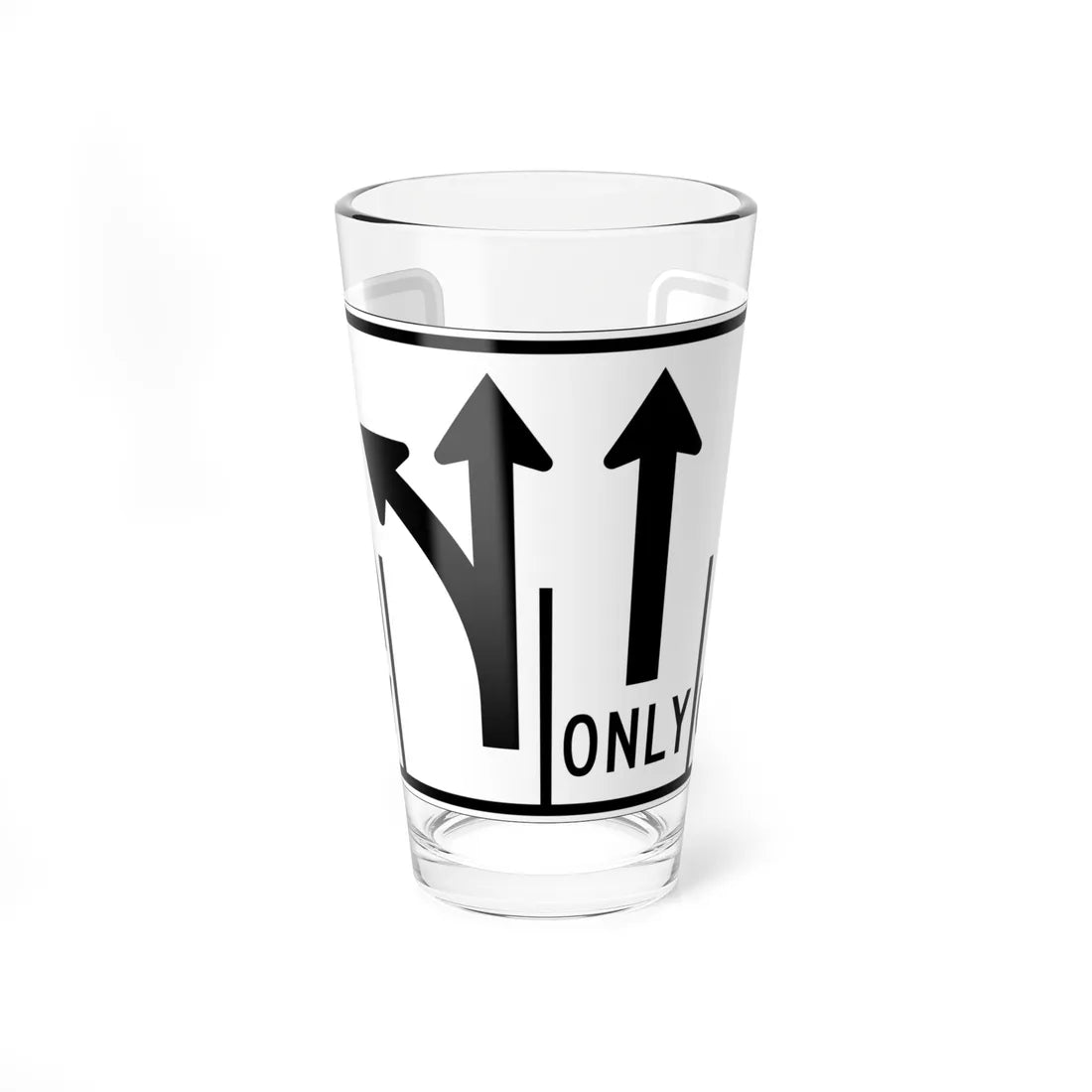 MUTCD-OH R3-H8dh (Ohio) (Road Sign) Pint Glss 16oz 16oz - Go Mug Yourself