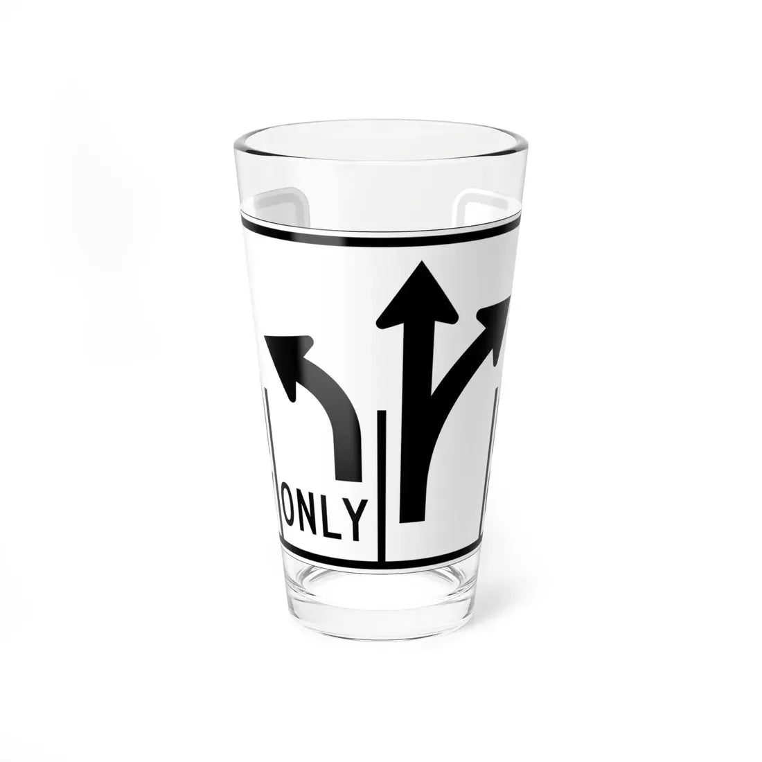 MUTCD-OH R3-H8dj (Ohio) (Road Sign) Pint Glass 16oz 16oz - Go Mug Yourself