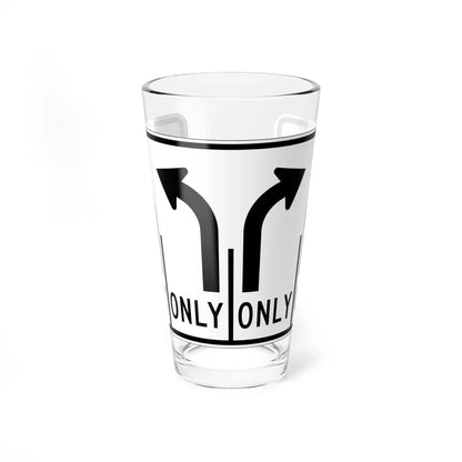 MUTCD-OH R3-H8dk (Ohio) (Road Sign) Pint Glass 16oz 16oz - Go Mug Yourself