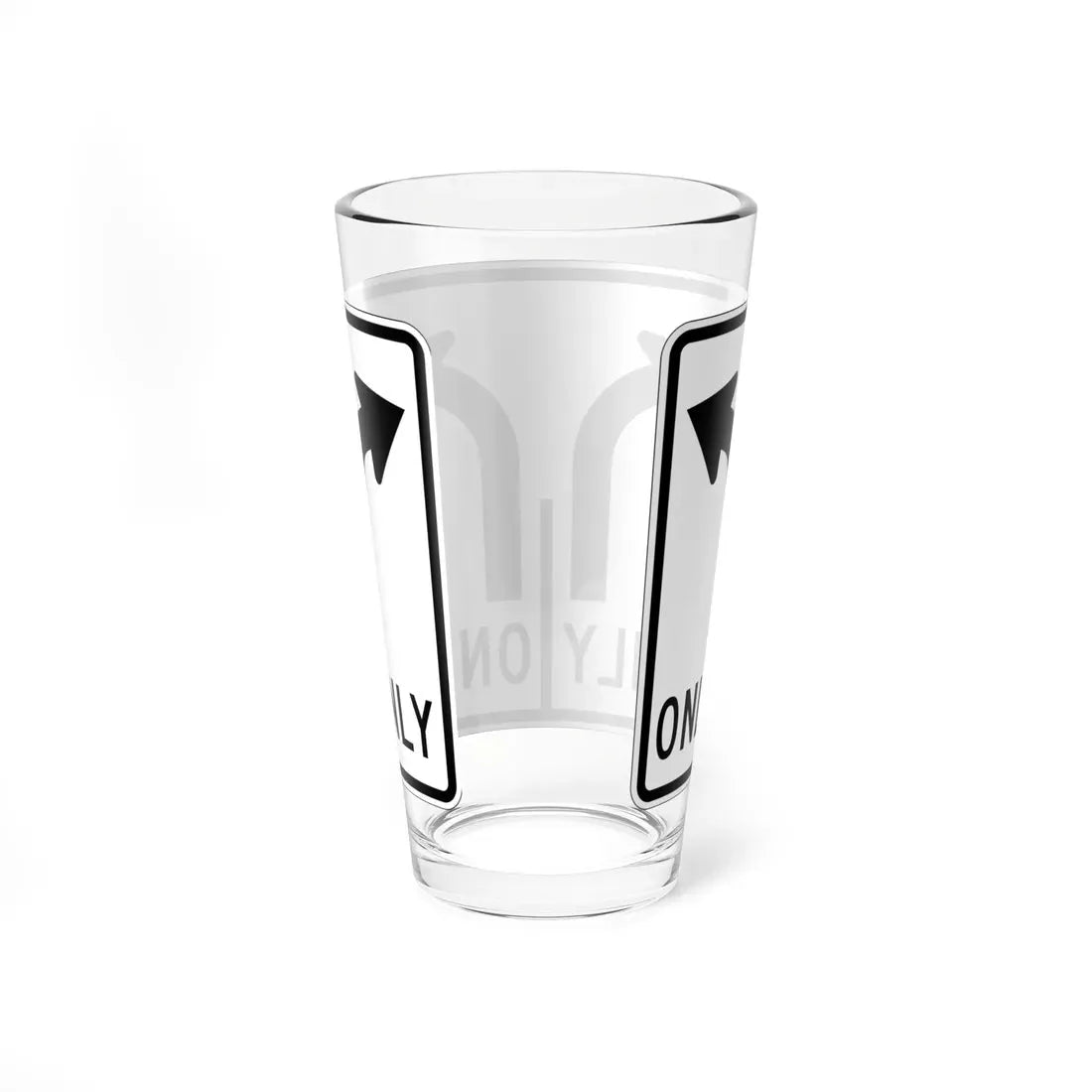 MUTCD-OH R3-H8dk (Ohio) (Road Sign) Pint Glass 16oz - Go Mug Yourself