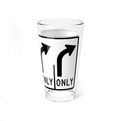 MUTCD-OH R3-H8dk (Ohio) (Road Sign) Pint Glass 16oz - Go Mug Yourself