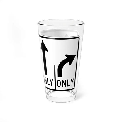 MUTCD-OH R3-H8dn (Ohio) (Road Sign) Pint Glass 16oz - Go Mug Yourself