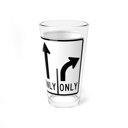 MUTCD-OH R3-H8dp (Ohio) (Road Sign) Pint Glass 16oz - Go Mug Yourself