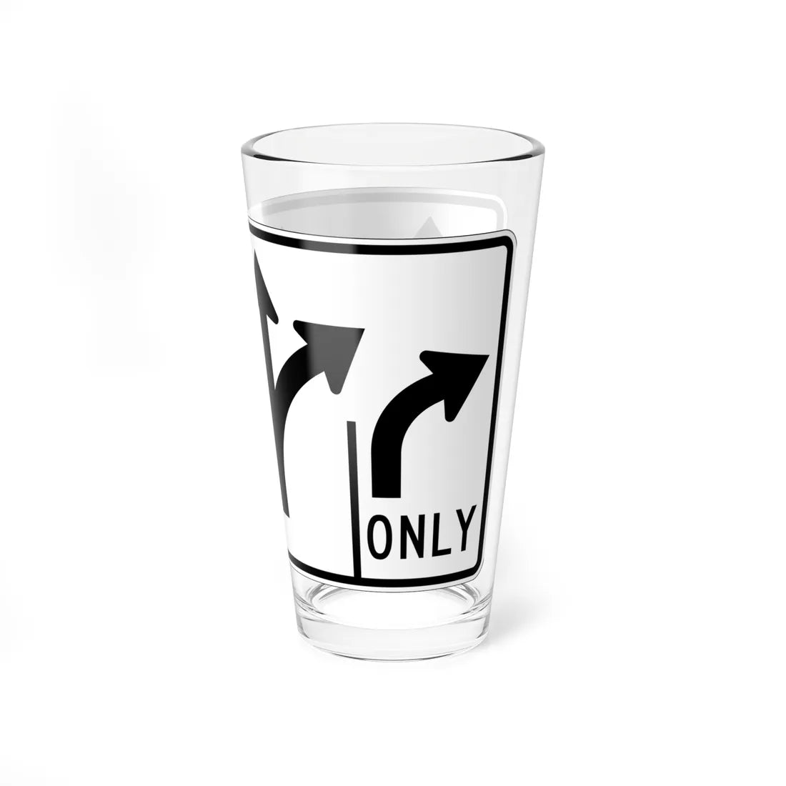 MUTCD-OH R3-H8dr (Ohio) (Road Sign) Pint Glass 16oz - Go Mug Yourself