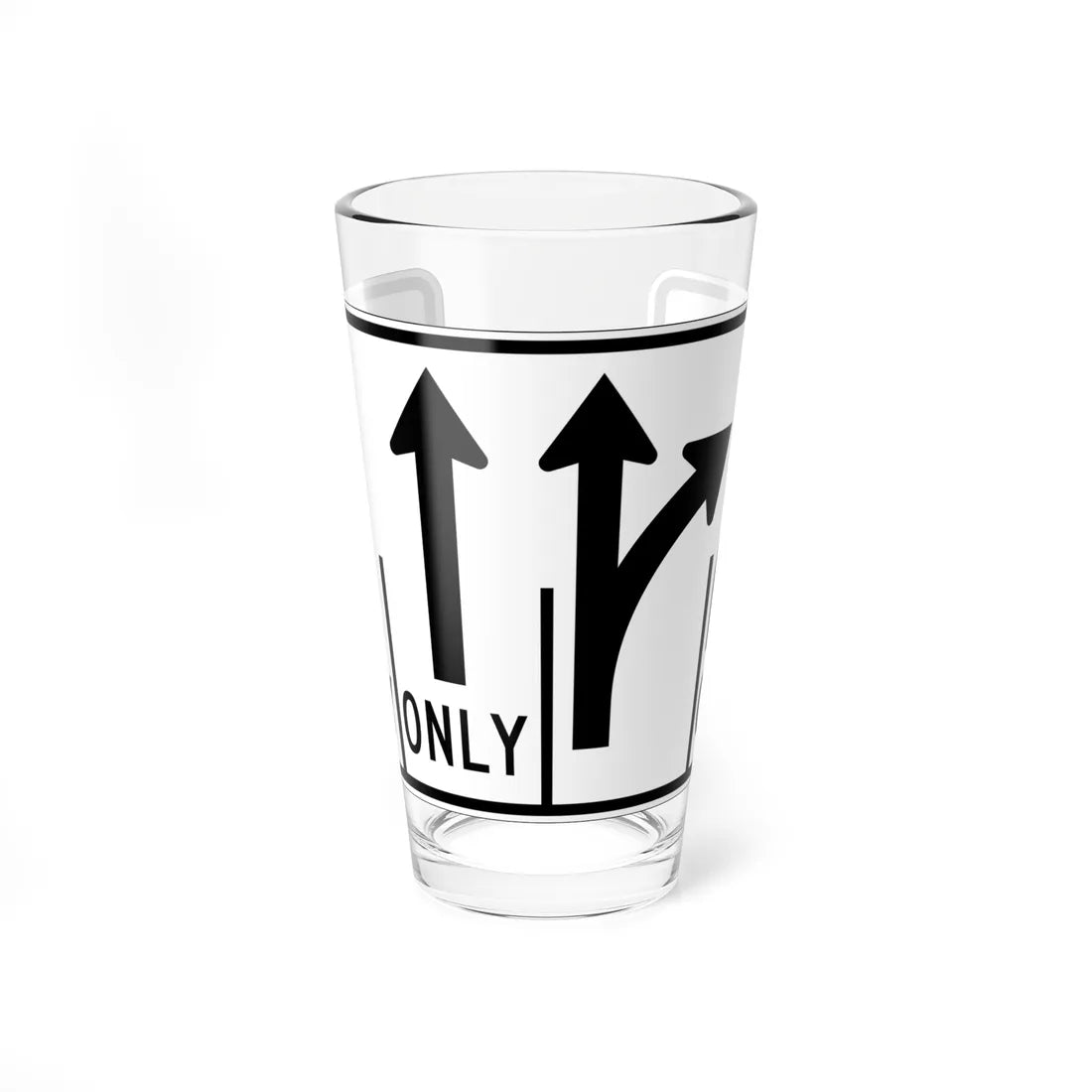 MUTCD-OH R3-H8dr (Ohio) (Road Sign) Pint Glass 16oz - Go Mug Yourself