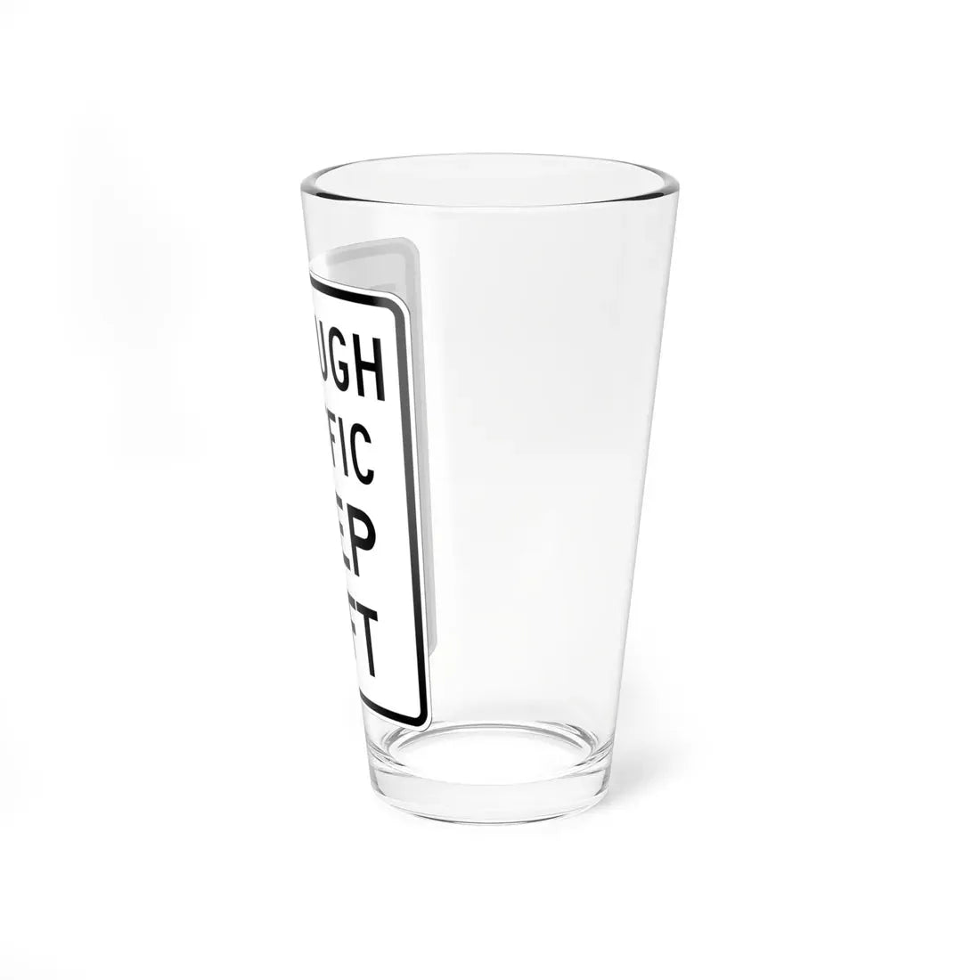 MUTCD-OH R4-H3aL (Ohio) (Road Sign) Pint Glass 16oz - Go Mug Yourself
