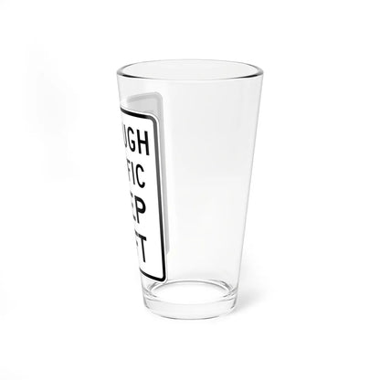 MUTCD-OH R4-H3aL (Ohio) (Road Sign) Pint Glss 16oz - Go Mug Yourself