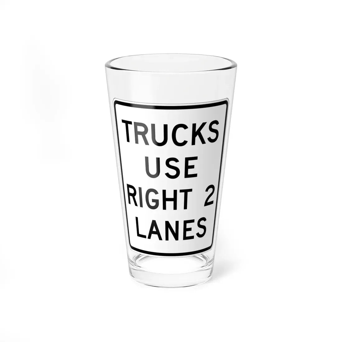 MUTCD-OH R4-H5aR (Ohio) (Road Sign) Pint Glass 16oz 16oz - Go Mug Yourself