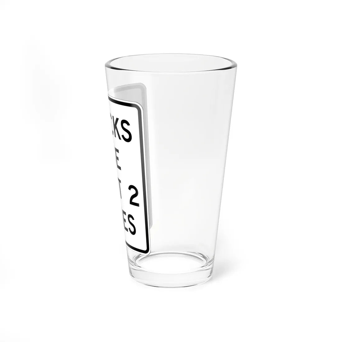 MUTCD-OH R4-H5aR (Ohio) (Road Sign) Pint Glss 16oz - Go Mug Yourself