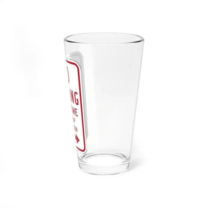 MUTCD-OH R7-H1a (Ohio) (Road Sign) Pint Glass 16oz - Go Mug Yourself