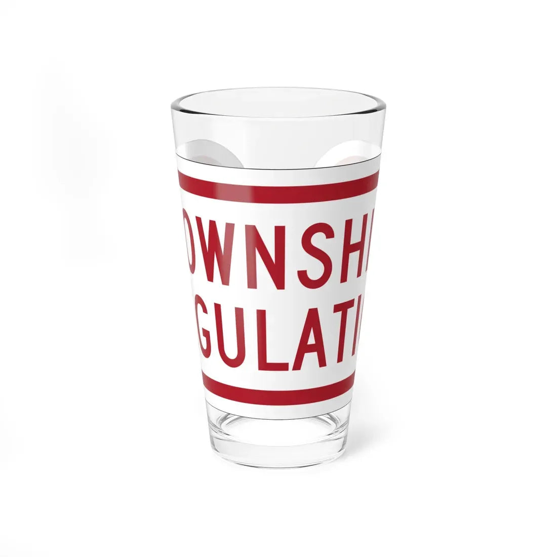 MUTCD-OH R7-H1bP (Ohio) (Road Sign) Pint Glass 16oz 16oz - Go Mug Yourself