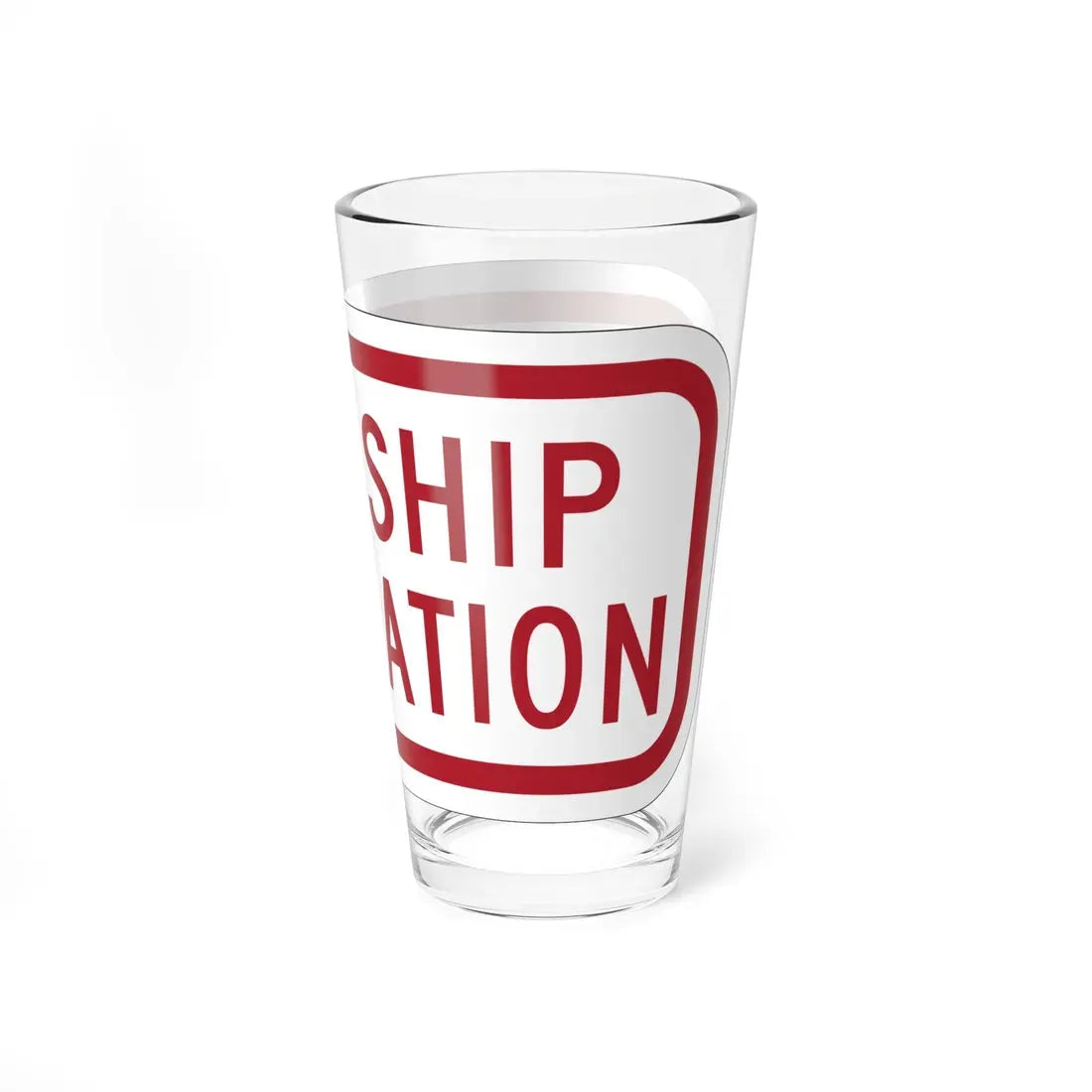 MUTCD-OH R7-H1bP (Ohio) (Road Sign) Pint Glass 16oz - Go Mug Yourself