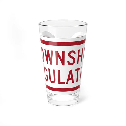 MUTCD-OH R7-H1bP (Ohio) (Road Sign) Pint Glss 16oz 16oz - Go Mug Yourself