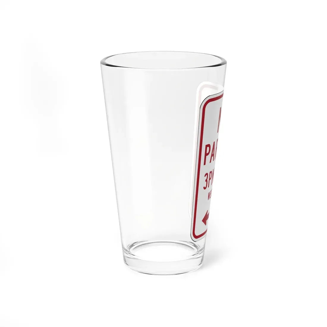 MUTCD-OH R7-H2b (Ohio) (Road Sign) Pint Glass 16oz - Go Mug Yourself