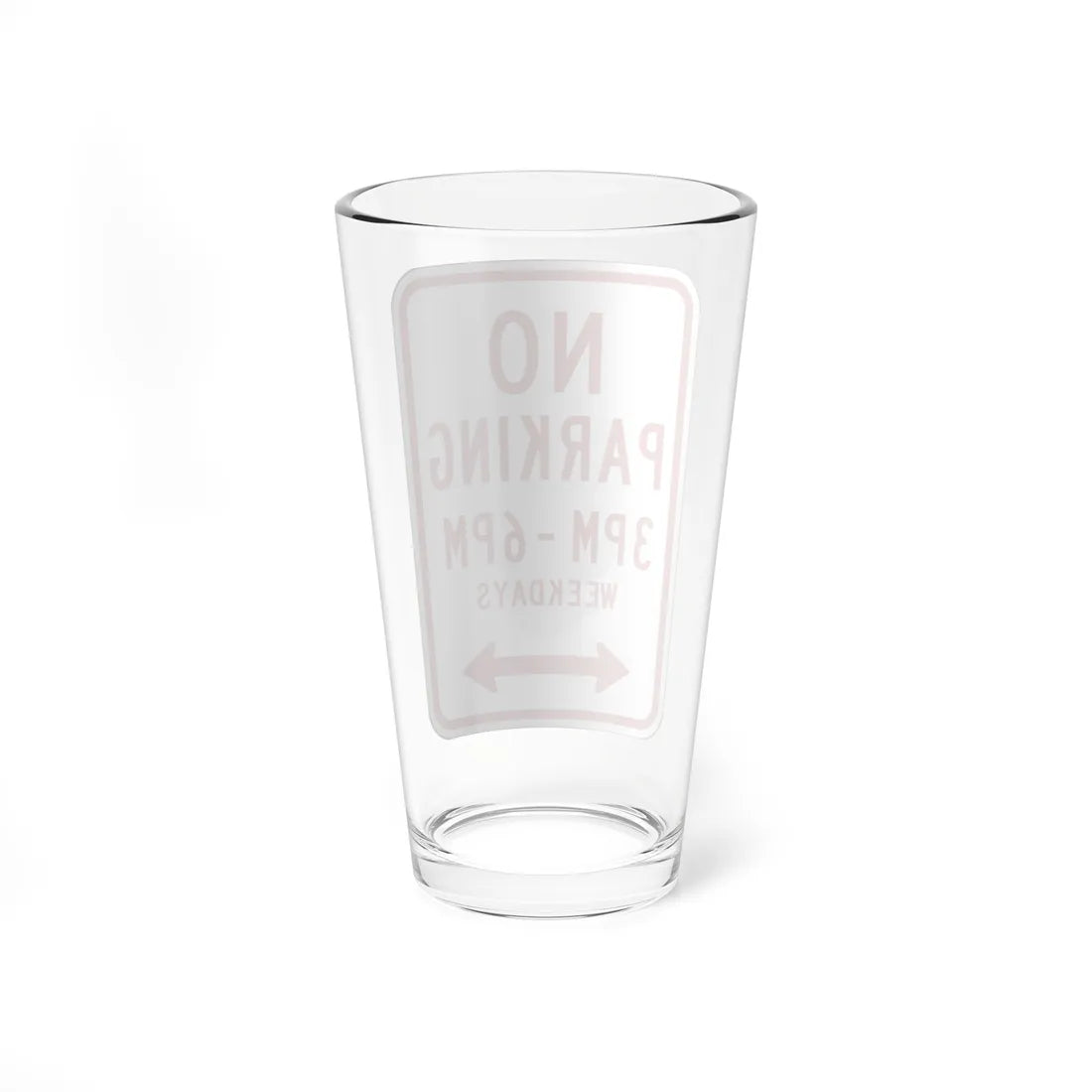 MUTCD-OH R7-H2b open text (Ohio) (Road Sign) Pint Glass 16oz - Go Mug Yourself
