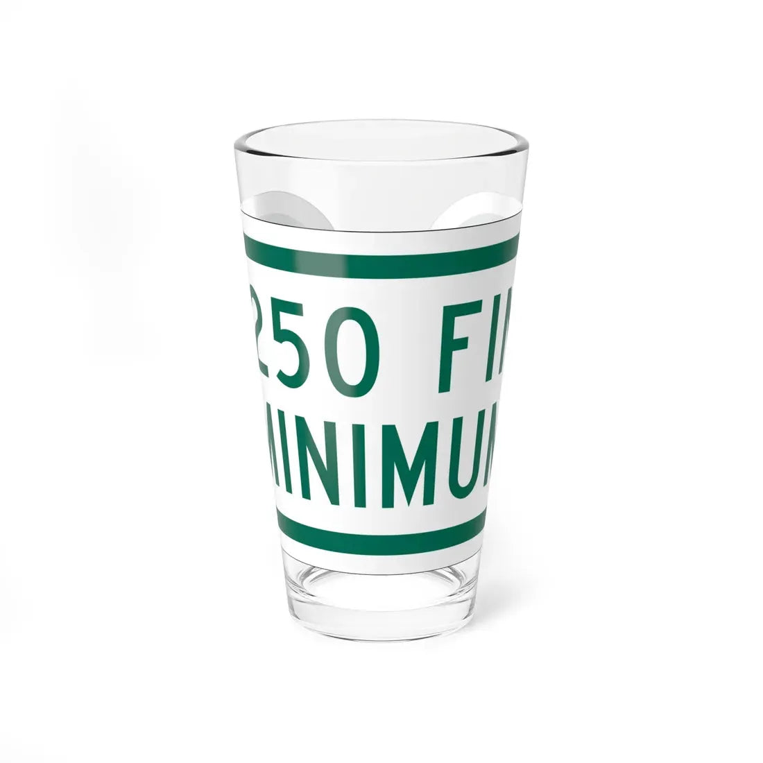 MUTCD-OH R7-H8bP (Ohio) (Road Sign) Pint Glass 16oz 16oz - Go Mug Yourself