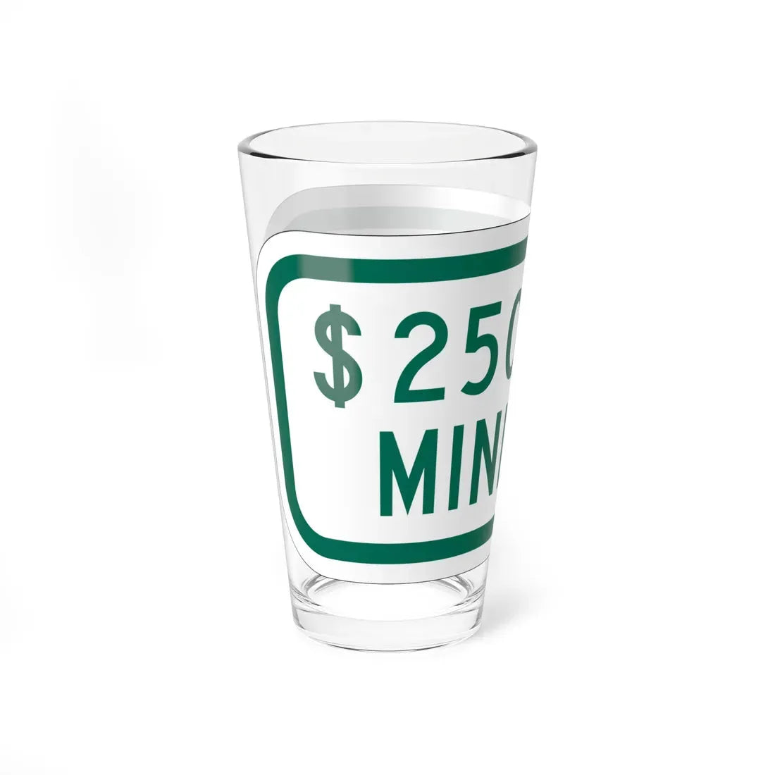 MUTCD-OH R7-H8bP (Ohio) (Road Sign) Pint Glass 16oz - Go Mug Yourself