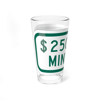 MUTCD-OH R7-H8bP (Ohio) (Road Sign) Pint Glass 16oz - Go Mug Yourself