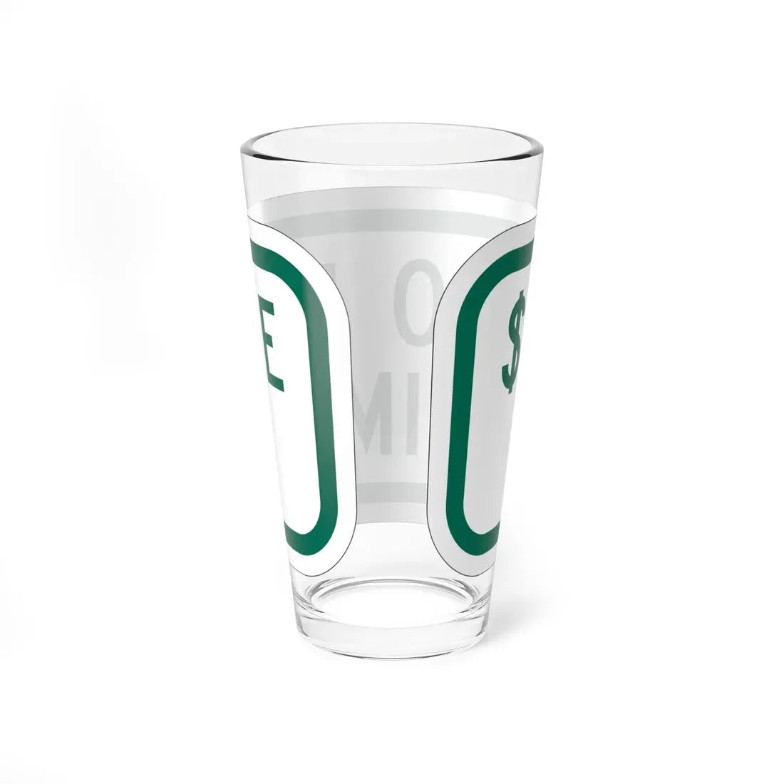MUTCD-OH R7-H8bP (Ohio) (Road Sign) Pint Glass 16oz - Go Mug Yourself