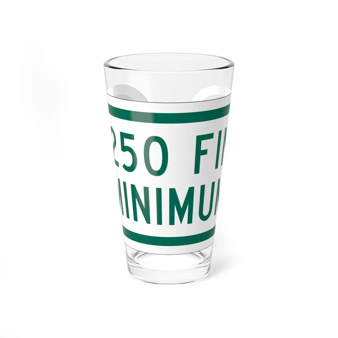 MUTCD-OH R7-H8bP (Ohio) (Road Sign) Pint Glss 16oz 16oz - Go Mug Yourself