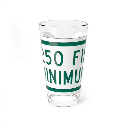 MUTCD-OH R7-H8bP (Ohio) (Road Sign) Pint Glss 16oz 16oz - Go Mug Yourself