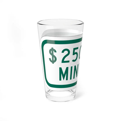 MUTCD-OH R7-H8bP (Ohio) (Road Sign) Pint Glss 16oz - Go Mug Yourself