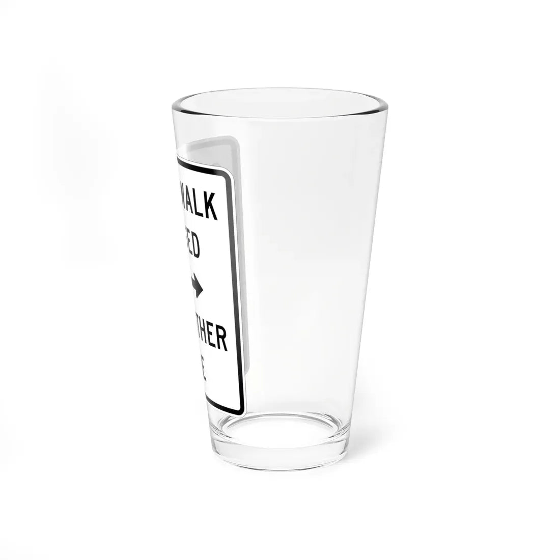 MUTCD-OH R9-H13 (Ohio) (Road Sign) Pint Glass 16oz - Go Mug Yourself