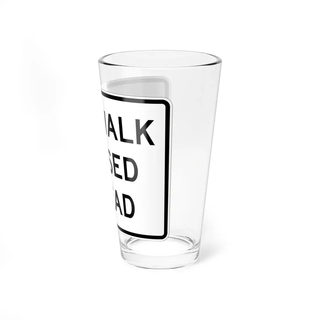 MUTCD-OH R9-H9a (Ohio) (Road Sign) Pint Glass 16oz - Go Mug Yourself