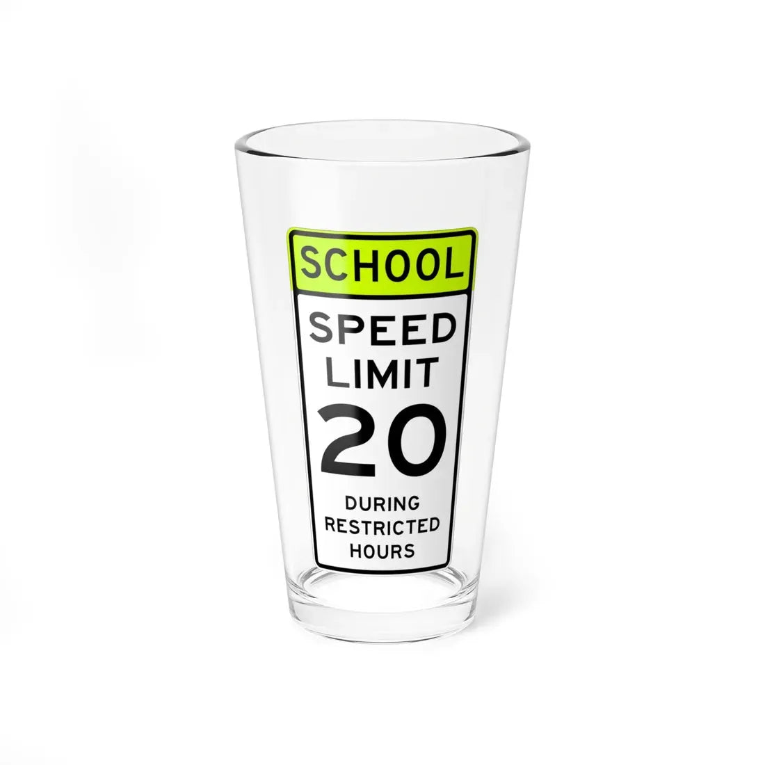 MUTCD-OH S5-H1 (Ohio) (Road Sign) Pint Glass 16oz 16oz - Go Mug Yourself