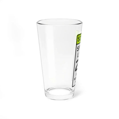 MUTCD-OH S5-H1 (Ohio) (Road Sign) Pint Glass 16oz - Go Mug Yourself