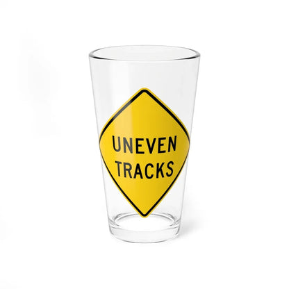 MUTCD-OH W10-H20 (Ohio) (Road Sign) Pint Glass 16oz 16oz - Go Mug Yourself