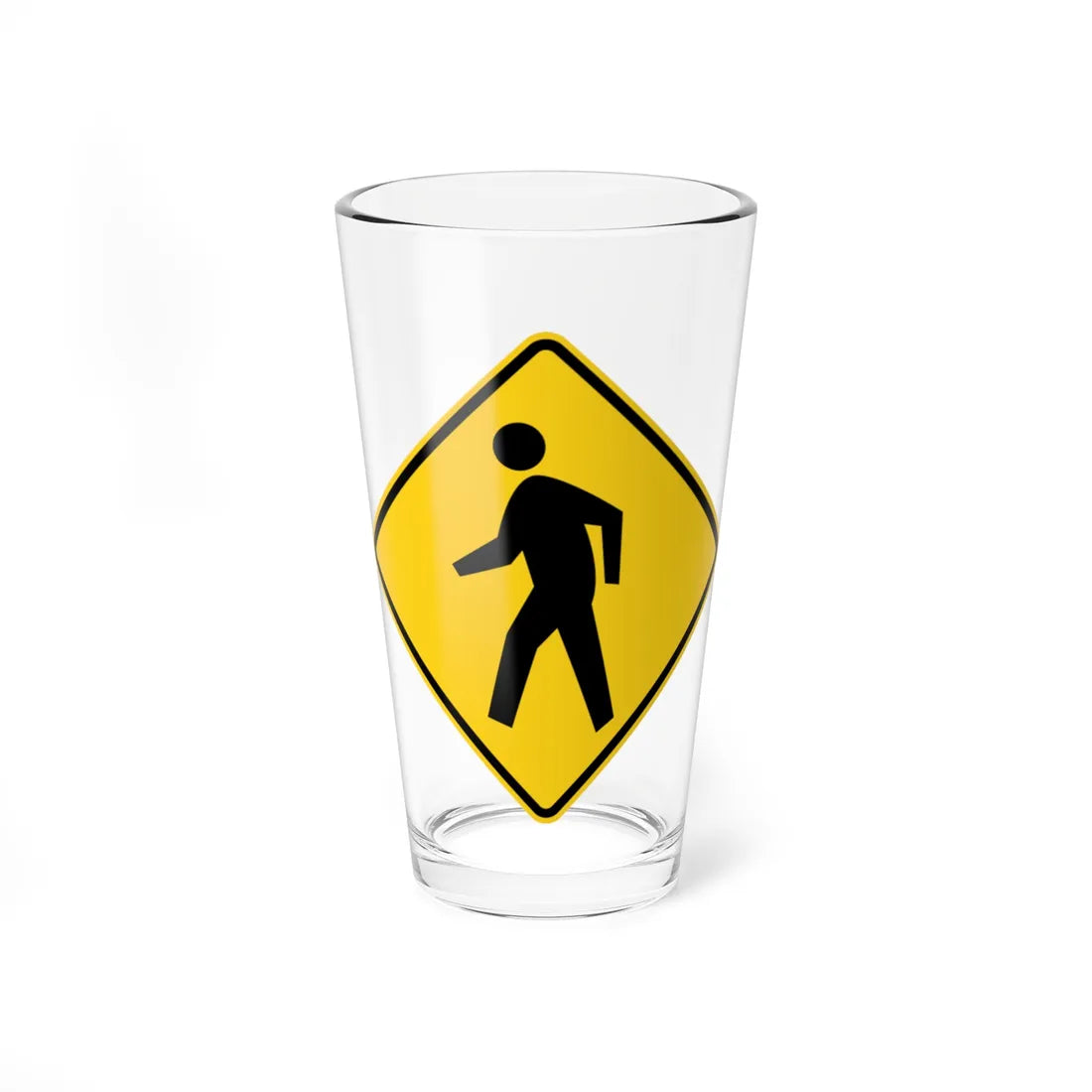 MUTCD-OH W11-2L (Ohio) (Road Sign) Pint Glss 16oz 16oz - Go Mug Yourself