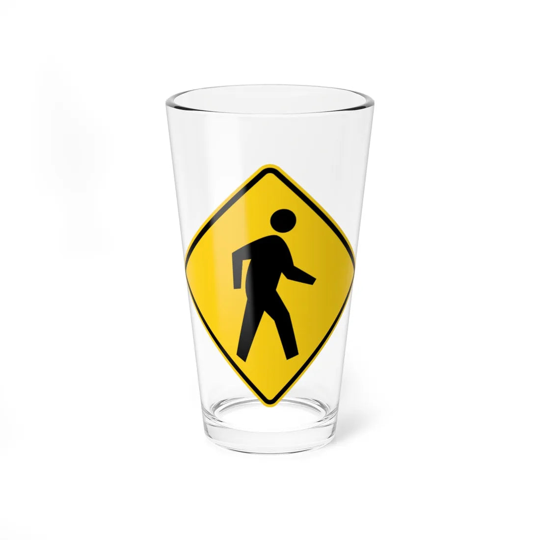 MUTCD-OH W11-2R (Ohio) (Road Sign) Pint Glss 16oz 16oz - Go Mug Yourself