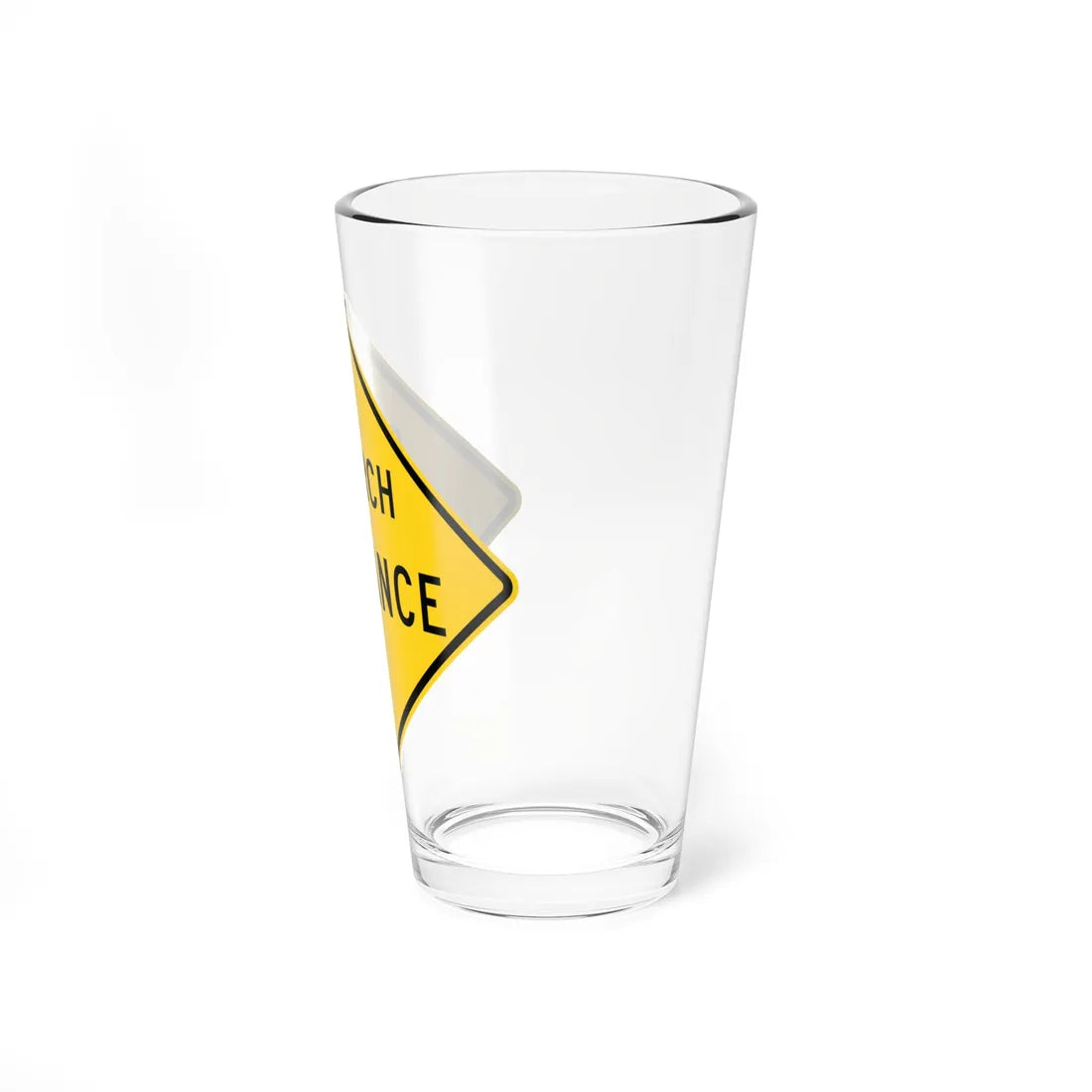 MUTCD-OH W11-H13 Church Entrance (Ohio) (Road Sign) Pint Glass 16oz - Go Mug Yourself