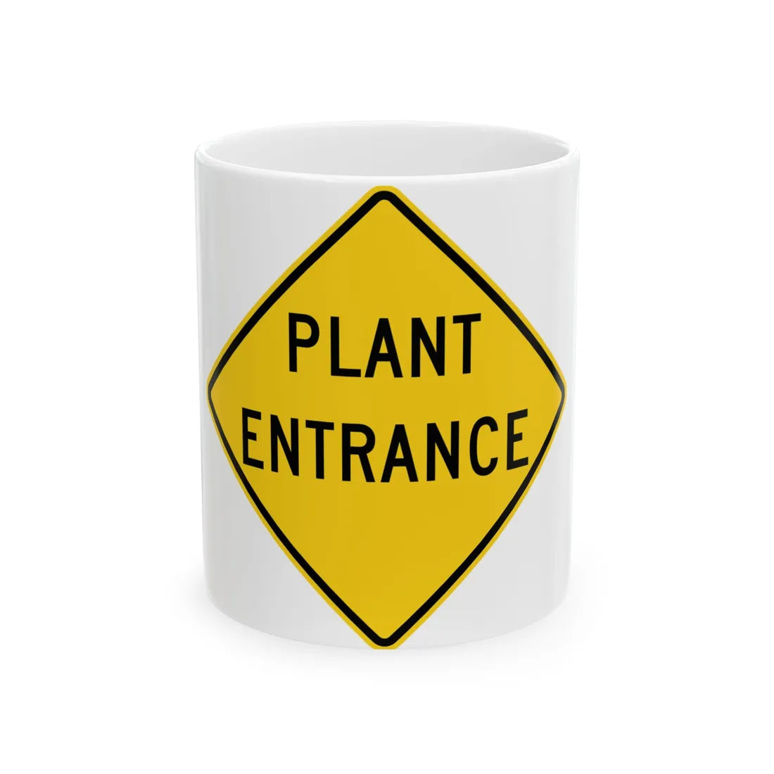 MUTCD-OH W11-H13 (Ohio) (Road Sign) White Coffee Mug 11oz - Go Mug Yourself