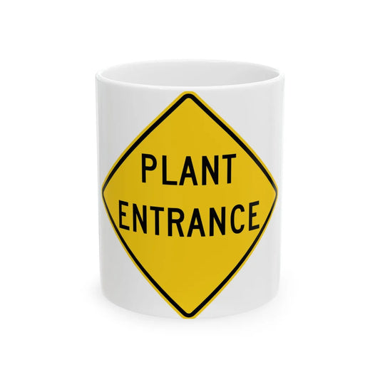 MUTCD-OH W11-H13 (Ohio) (Road Sign) White Coffee Mug 11oz - Go Mug Yourself