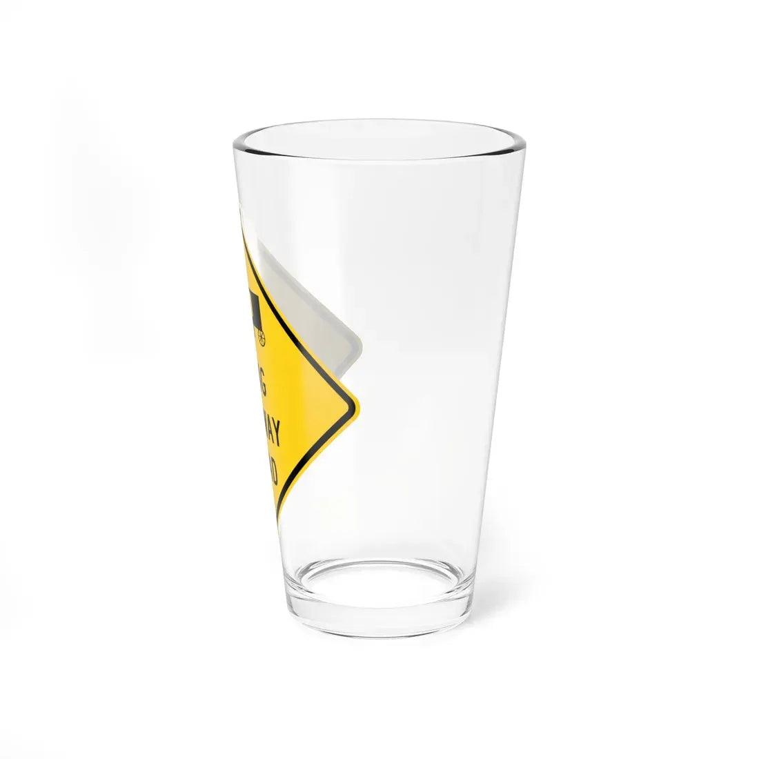 MUTCD-OH W11-H14a (Ohio) (Road Sign) Pint Glass 16oz - Go Mug Yourself