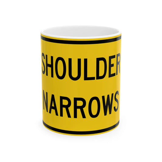 MUTCD-OH W11-H14P (Ohio) (Road Sign) White Coffee Mug 11oz - Go Mug Yourself