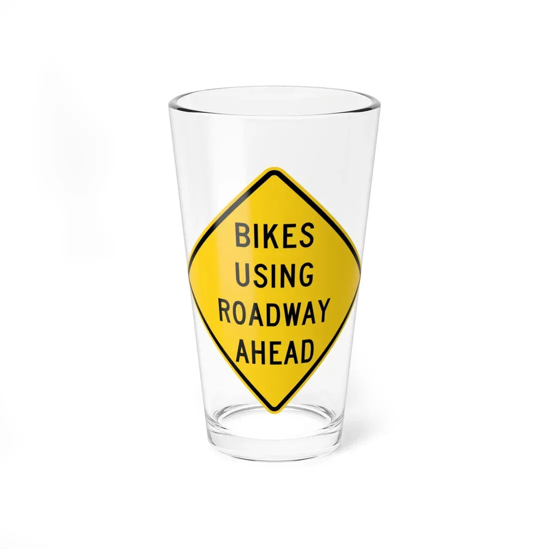 MUTCD-OH W11-H1a (Ohio) (Road Sign) Pint Glass 16oz 16oz - Go Mug Yourself