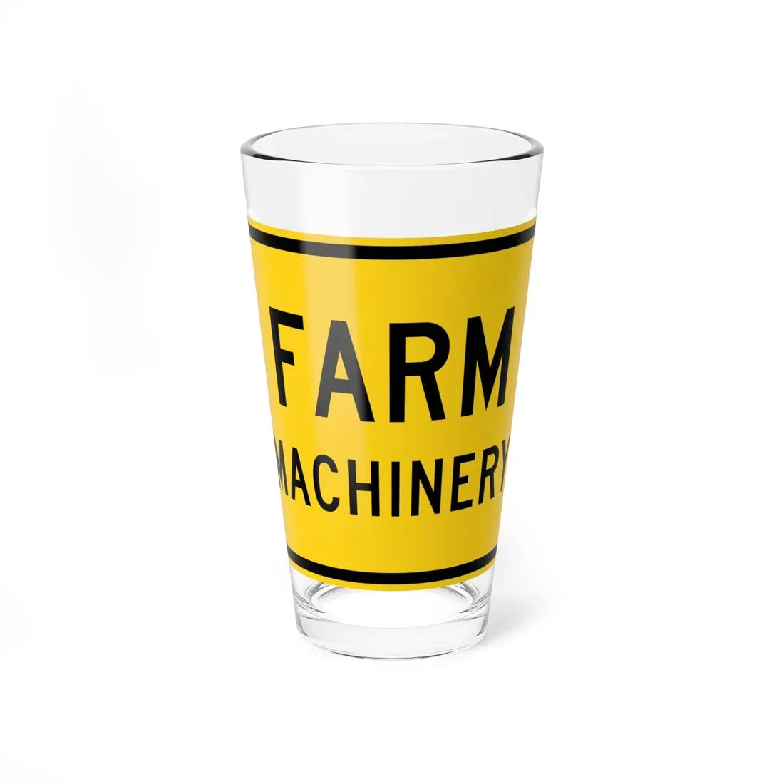 MUTCD-OH W11-H5aP (Ohio) (Road Sign) Pint Glass 16oz 16oz - Go Mug Yourself