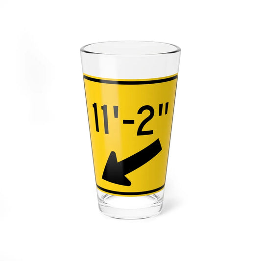 MUTCD-OH W12-H3L (Ohio) (Road Sign) Pint Glss 16oz 16oz - Go Mug Yourself